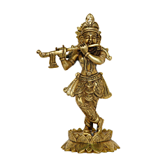 Brass Krishna Idol KBH08239