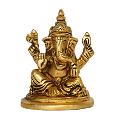 Brass Ganesh Idol KBH08264
