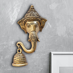 Brass Ganesh Bell Hanging  KBH08291