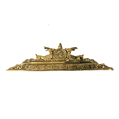 Brass Jain Dharma Chakra Ashtamangal Wall Hanging KBH08719