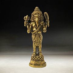 Brass Small Ganesh Standing KBH08727