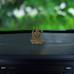Brass Shiv Idol For Car Dashboard  KBH08764
