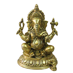 Brass Lord Ganesha Idol KBH08783