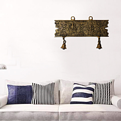 Brass Ganesha & lakshmi Wall Hanging KBH08787