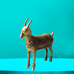 Brass Goat Statue KBH08795