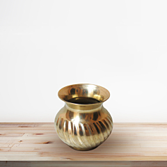 Handcrafted Pure Brass Kalash for Puja & Home Decor KBH08841