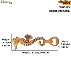 Brass BOTTLE OPENER Seahorse  shape KBH09625