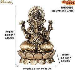Brass Ganesha Idol KBH09696
