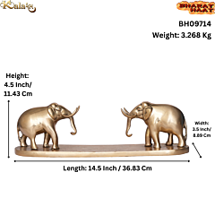 Brass Elephant on Plate KBH09714