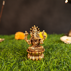 Brass Ganesha Idol  KBH09812