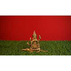 Brass Narmada Goddess Idol KBH09843