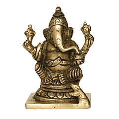 Brass Ganesha Idol KBH09849