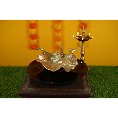 Brass Sparow Leaf Plate KBH09893