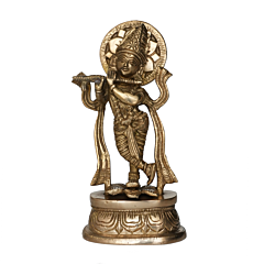 Brass Krishna Idol KBH09941