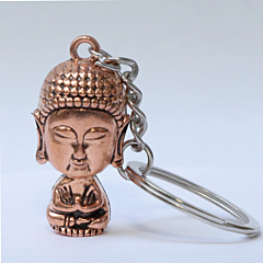 Brass Buddha Key Chain with Ring  KBH09956