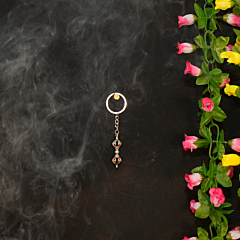 Brass Tibetan Dorjee  Vajra KeyChain with Ring  KBH09960