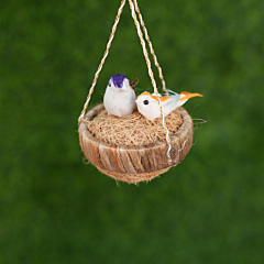 Weed Grass Birds with Nest Eco-Friendly Decorative Piece for Home & Garden KBH10104