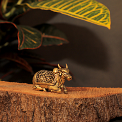 Brass Nandi Statue KBH10292