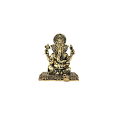 Mini Brass Ganesha Idol KBH10420