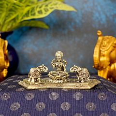 Brass Gaj Lakshmi Statue KBH10554