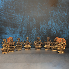 Brass Asthlaxmi 3 Inch KBH10587