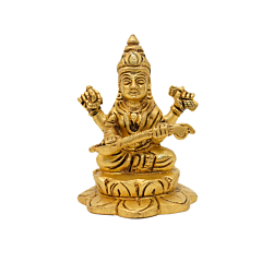 Brass Saraswati Maa Idol KBH10825