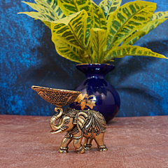 Brass Elephant Diya  KBH10907