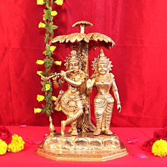 Brass Radha Krishna KBH10970