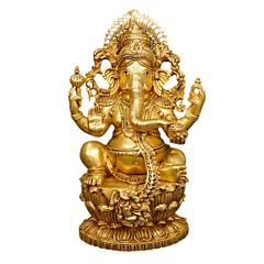 Brass Ganesha Idol KBH10971