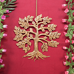 Brass Wall Hanging Tree 11 Inch KBH11082