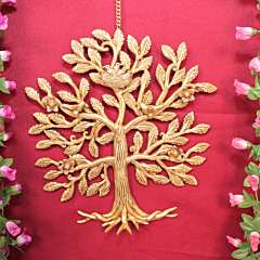 Brass Wall Hanging Tree 12 Inch KBH11083