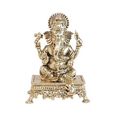 Brass Ganesha Idol 2 Inch  KBH11136