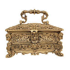Brass Handcrafted Jewellery Box KBH11274