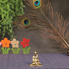 Shri Swami Samarth Brass Murti for Home Temple, Puja Room & Spiritual Decor BH11311