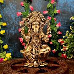 Brass Ganesha 12 Inch KBH11321