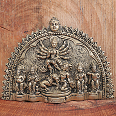 Brass Durga Ma Wall Hanging KBH11456