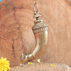 Brass Gomukhi Shringi 12 inch KBH11472