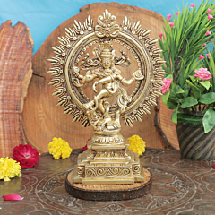 Handmade Brass Natraj Statue |   