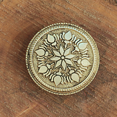 Handmade Brass Bajath | Round Shape | KBH11526