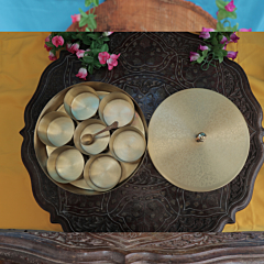 Brass Masala Box 3 Inch KBH11572