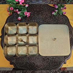 Brass Masala Box 4 Inch KBH11573