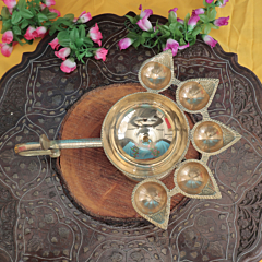 Brass Aarati Diya Deepak KBH11585