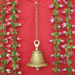 Brass Bell with Chain  KBH11588