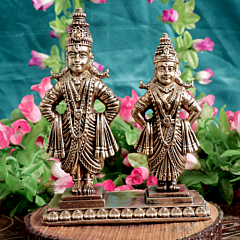 Lord Vitthal Rukmani Murti for Home Temple Pooja BH11620