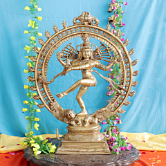 Brass Nataraja Idol Nataraja Dance Murti  24 Inch KBH11697