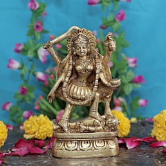 Brass Mahakali Maa Idol 6 Inch KBH11718