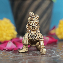 Brass Bal Krishna Bal Gopal Idol KBH11735