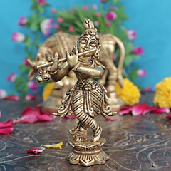 Brass Krishna Idol KBH11738