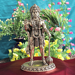Brass Hanuman Murti for Home Temple, Pooja, Vastu & Spiritual Decor BH11921