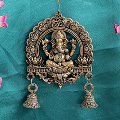 Decorative Brass Lord Ganesh Bell Wall hanging for Home Temple, BH11971